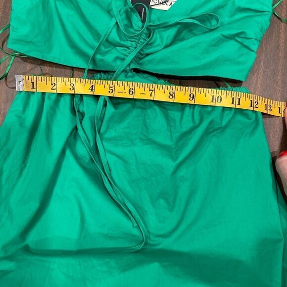 Nicholas Baylee Cut-Out Pockets Midi Dress in Green Emerald .Size 0 - Picture 15 of 15